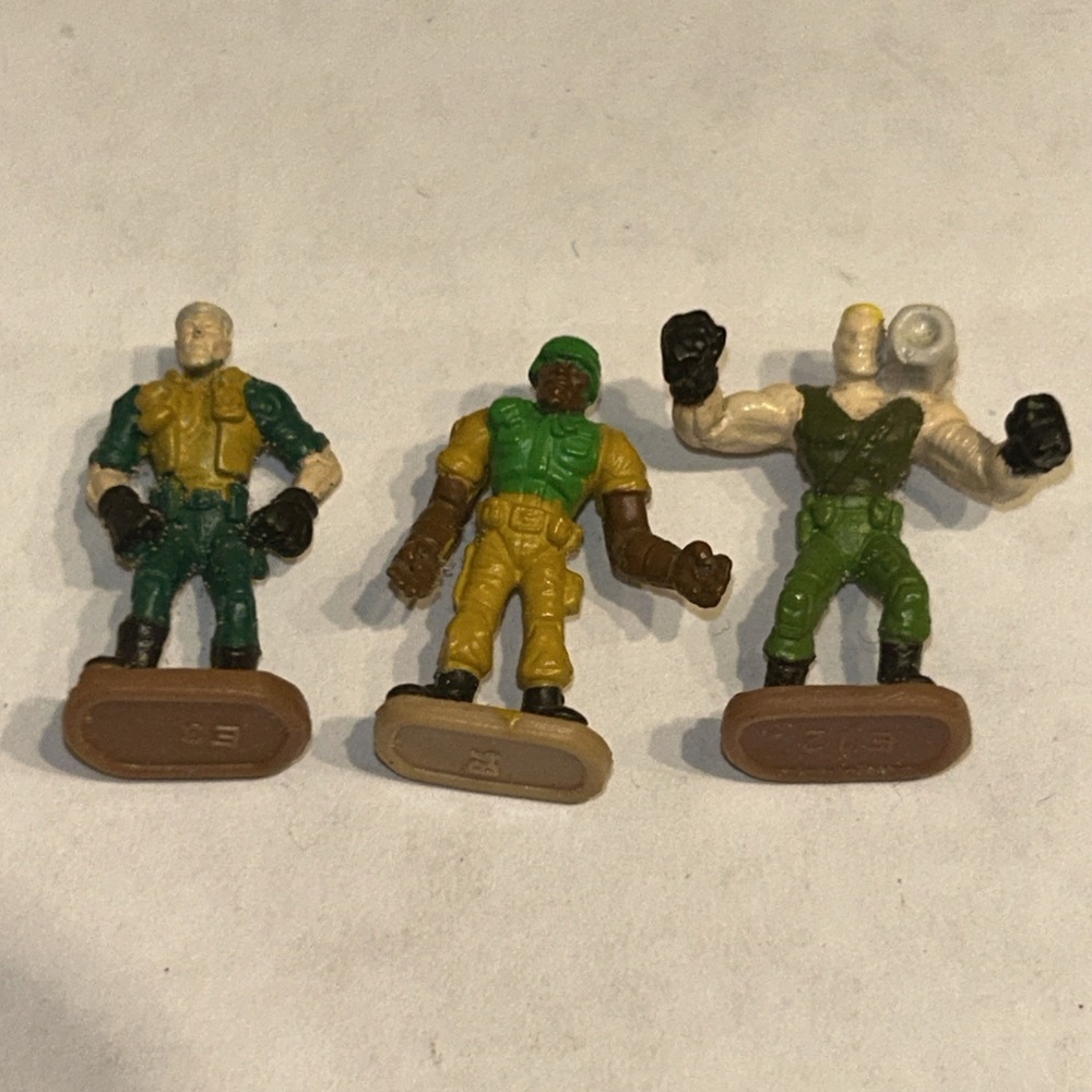 1998 Kenner Small Soldiers Mini Micro 1" Figures Major Chip Hazard Attack H2